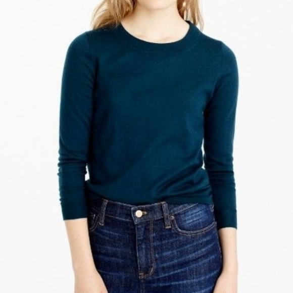 J. Crew teal sweater - Picture 1 of 10